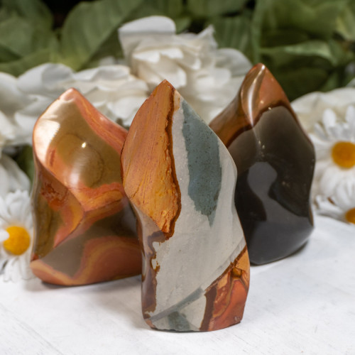 Medium Polychrome Jasper Flame