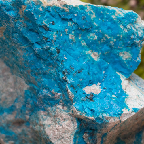 Chrysocolla, Shattuckite, Turquoise, and Malachite Ore