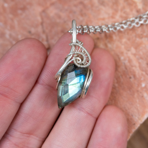 Facetted Labradorite Necklace #5