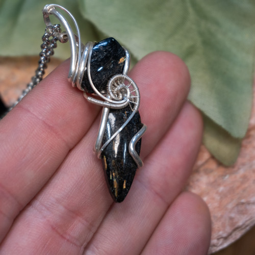 Double Nuummite Wrap #1