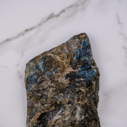 Half Polished Labradorite Slice #1