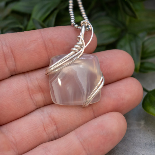Banded Agate Necklace #3