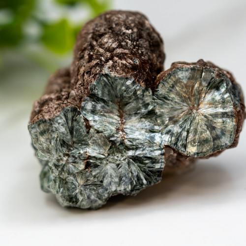 Seraphinte Stalactite with Calcite