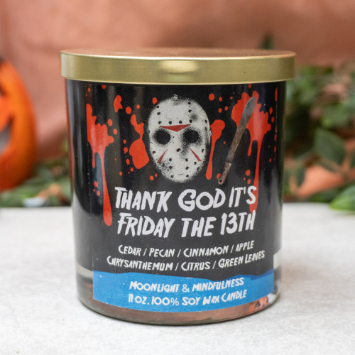 Thank God It's Friday the 13th Crystal Candle