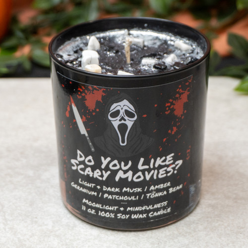 Do You Like Scary Movies Crystal Candle