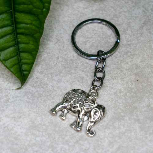 Metal Elephant Keychain