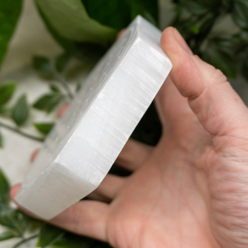 Hexagon Mandala Selenite Plate