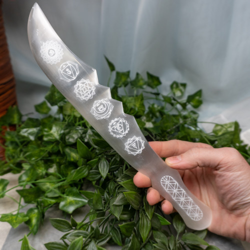 Selenite Large Chakra Knife