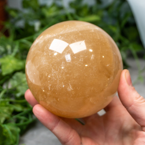 Honey Calcite Sphere #1