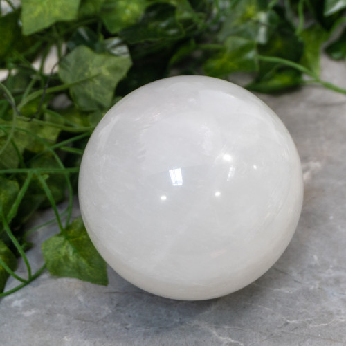 White Calcite Sphere #3