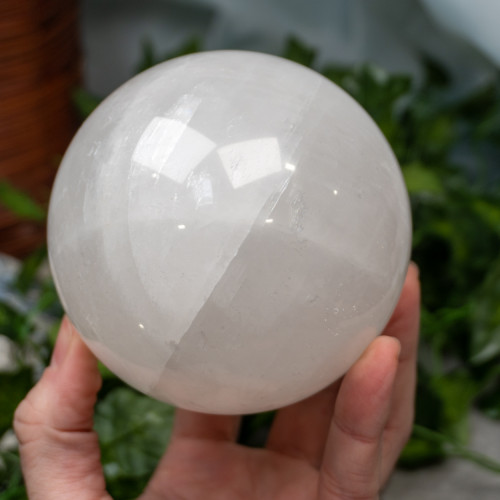 White Calcite Sphere #3