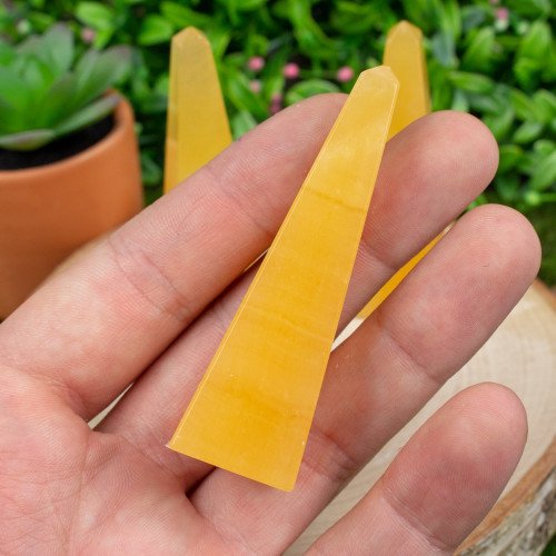 Orange Calcite Obelisk