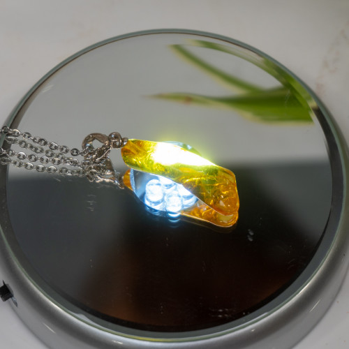 Amber Pendant Necklace #8