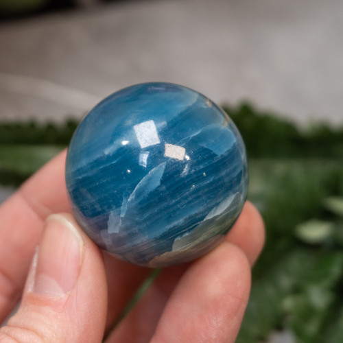 Blue Onyx Sphere Random