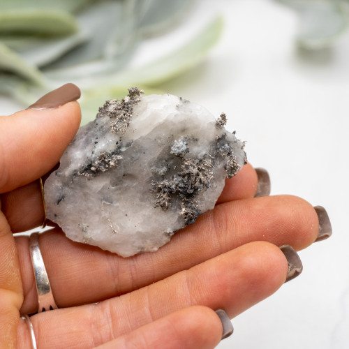 Raw Silver on Calcite #8