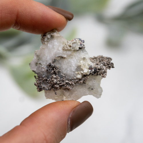 Raw Silver on Calcite #1