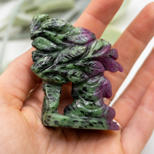 Ruby in Zoisite Buddha Carving #1