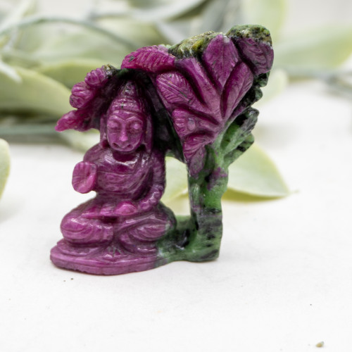 Ruby in Zoisite Buddha Carving #1