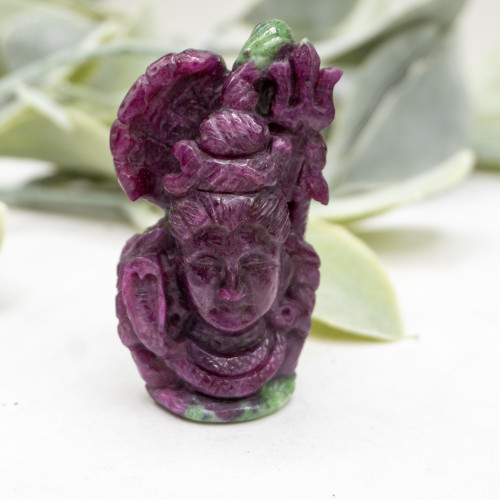 Ruby in Zoisite Shiva Carving #3