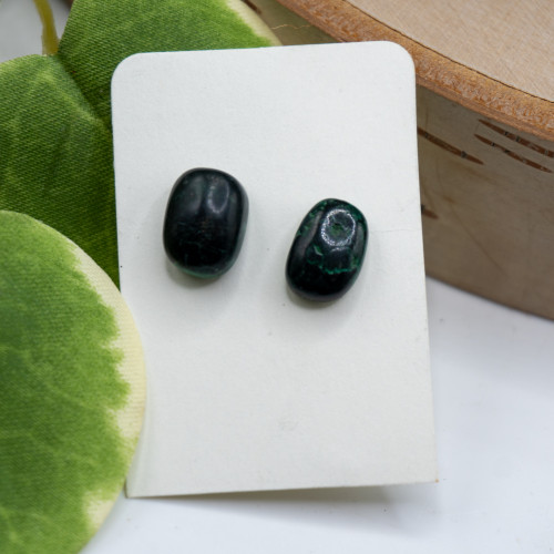 Malachite Stud Earring #13