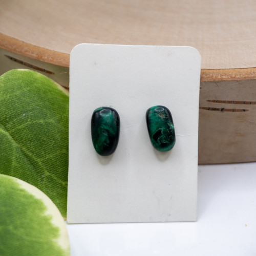 Malachite Stud Earring #8