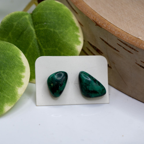 Malachite Stud Earring #7