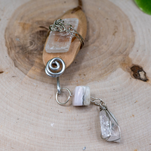 Iceland Spar Wooden Charm