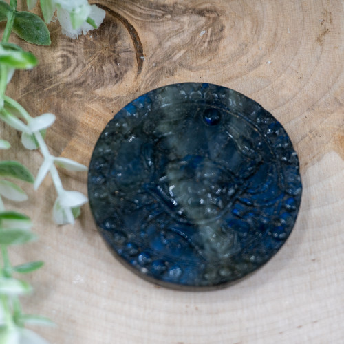 Cancer Labradorite Zodiac Coin #2