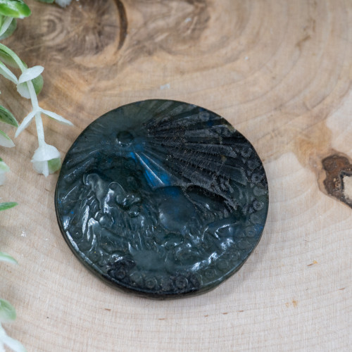 Leo Labradorite Zodiac Coin #1