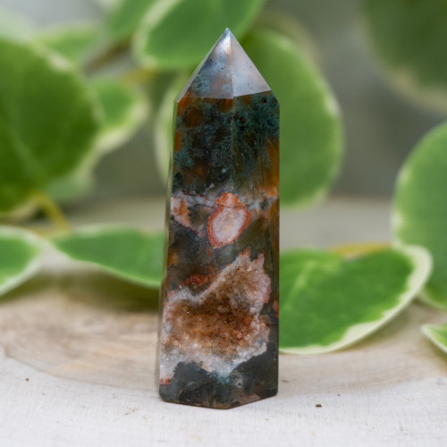 Red Moss Agate Tower #7