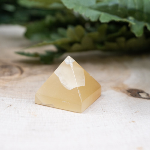 Honey Calcite Pyramid