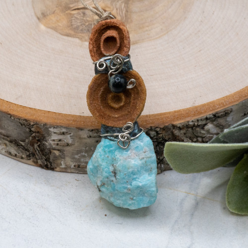 Amazonite Ganesha Hanging Charm