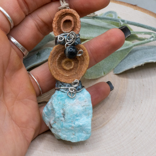 Amazonite Ganesha Hanging Charm