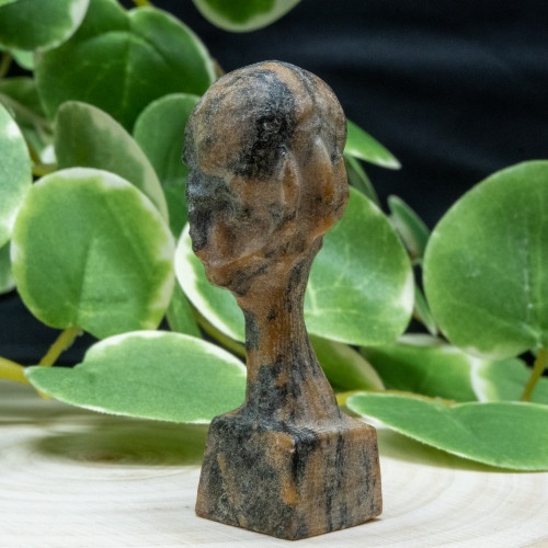 Jasper Skull-Hand Pillar Random