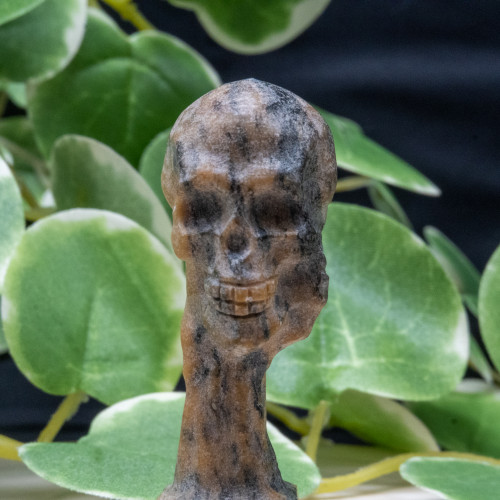 Jasper Skull-Hand Pillar Random