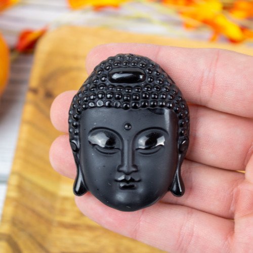 Obsidian Buddha Idol