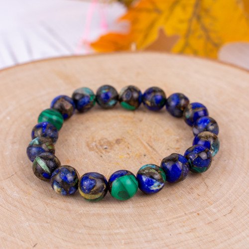 Malachite and Azurite Bracelet