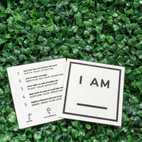 "I AM" Plantable Intention Card