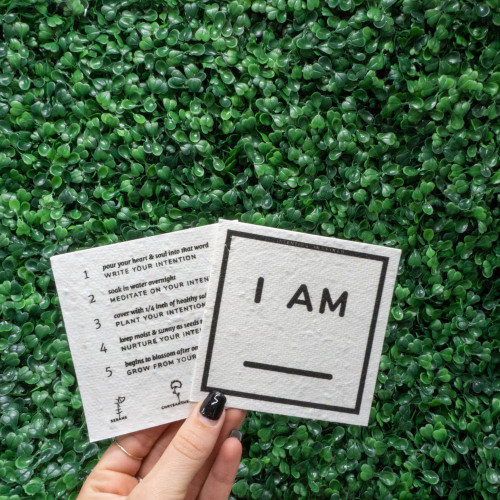"I AM" Plantable Intention Card