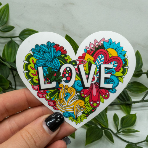 "Love" Heart Sticker