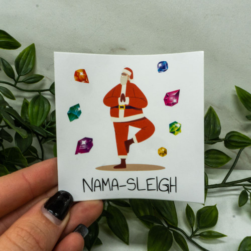 "Nama Sleigh" Santa Sticker