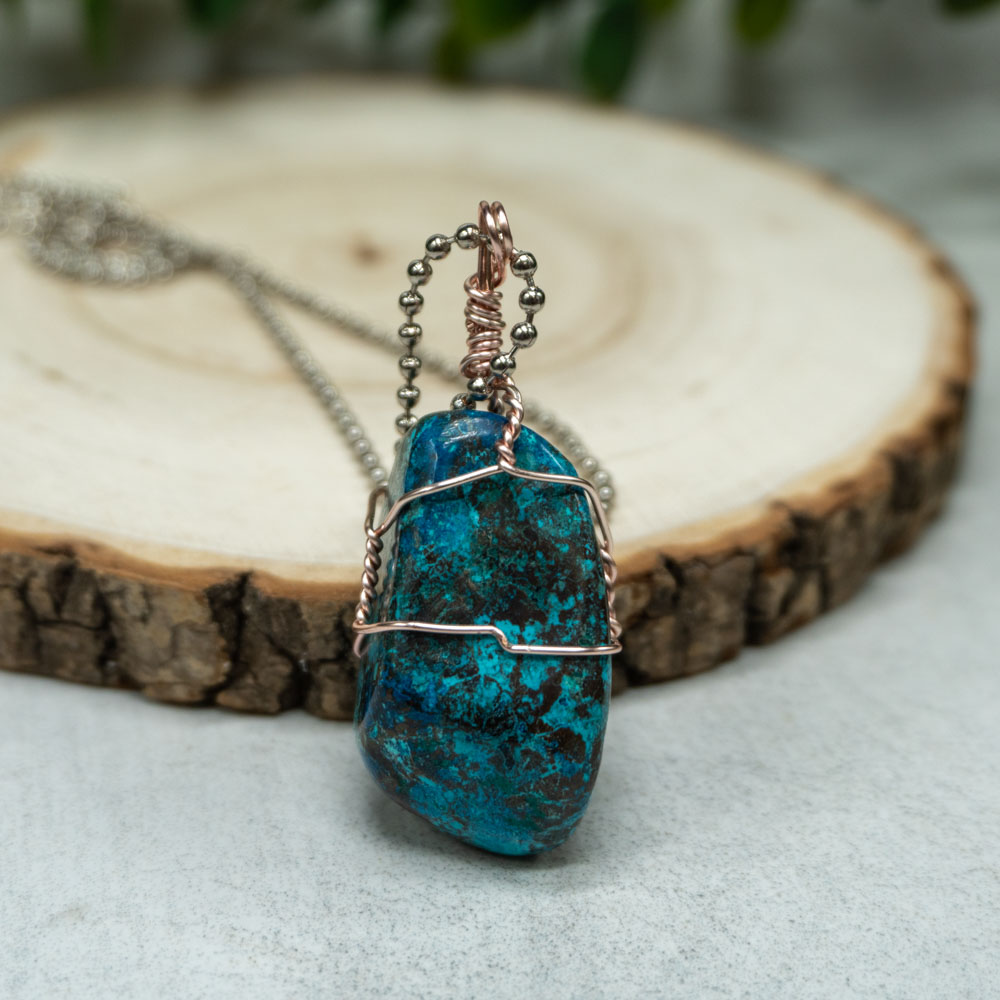 Shattuckite Necklace #1 - The Crystal Council