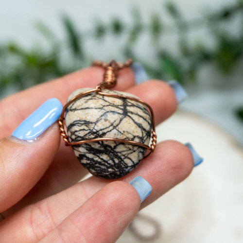 Spider Web Jasper Necklace #1