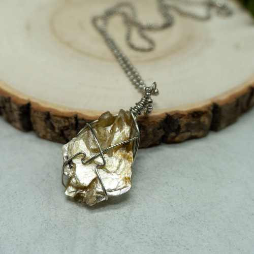 Pineapple Muscovite Necklace #1