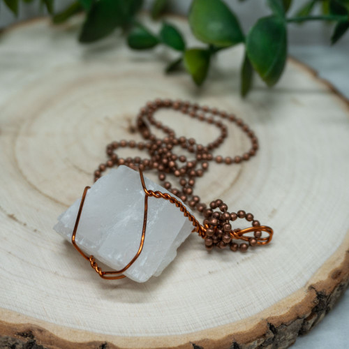 White Calcite Necklace #1