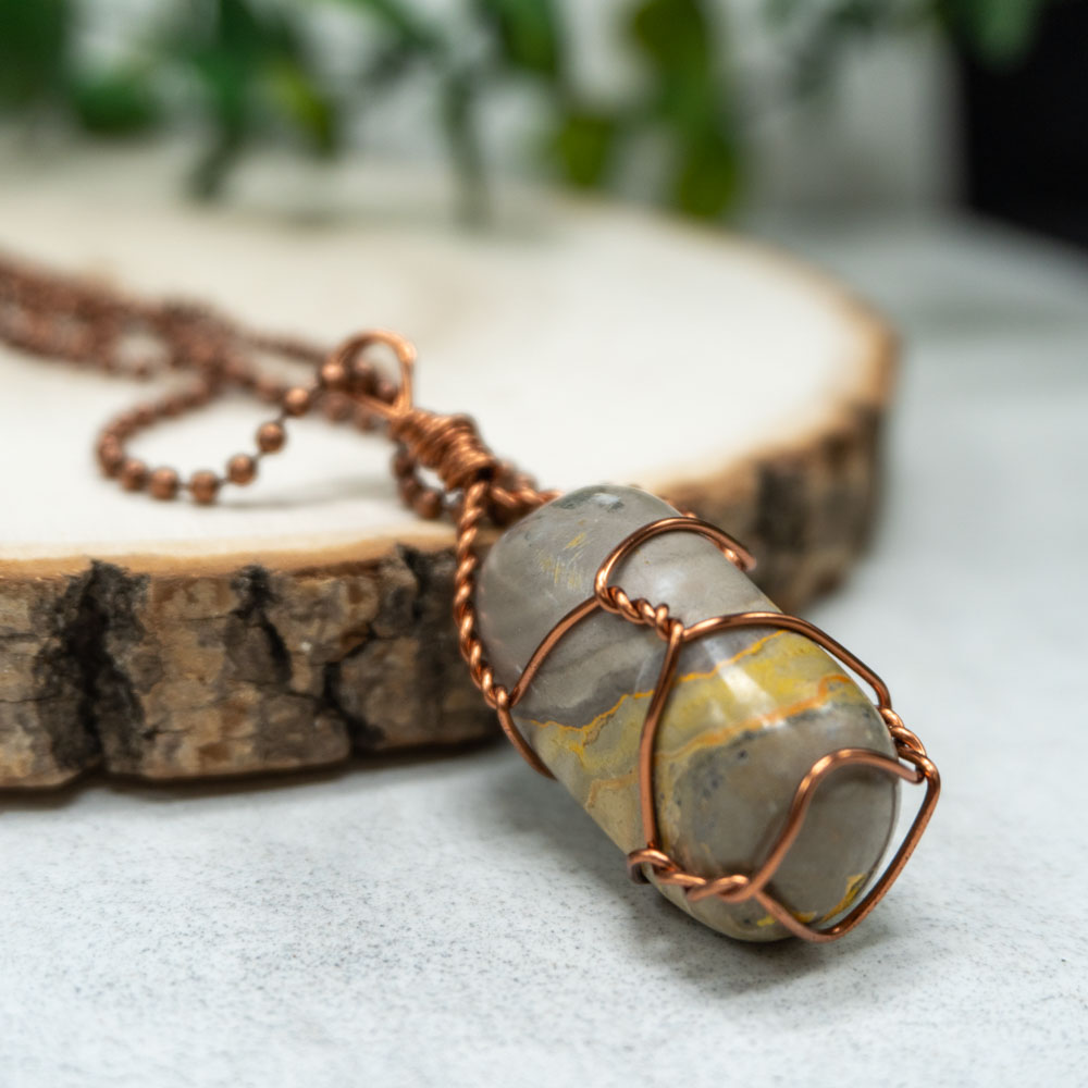 Bumblebee Jasper Necklace 1 The Crystal Council
