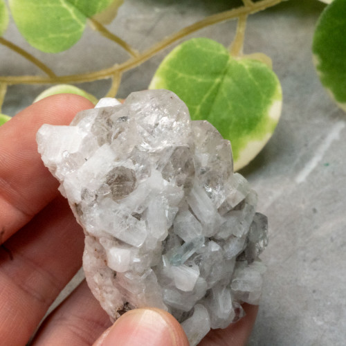 Aquamarine on Quartz and Calcite #1