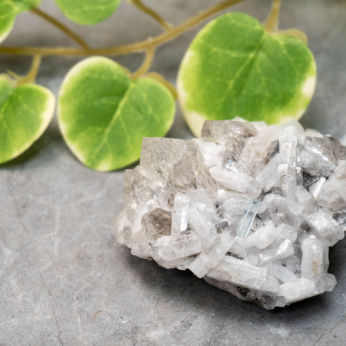 Aquamarine on Quartz and Calcite #1