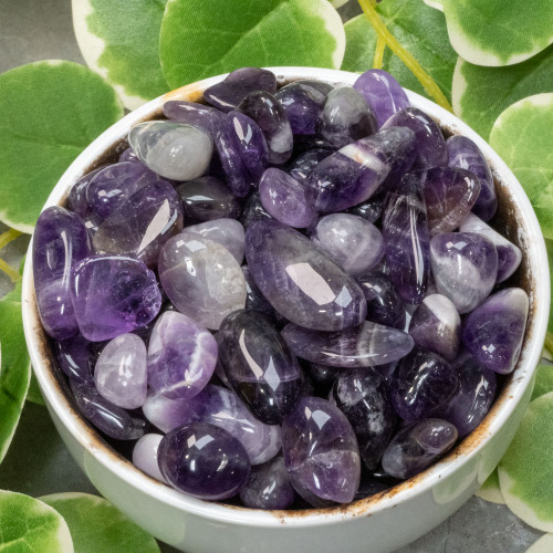 Chevron Amethyst Tumbled