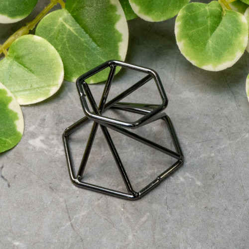 Black Geometric Sphere Stand